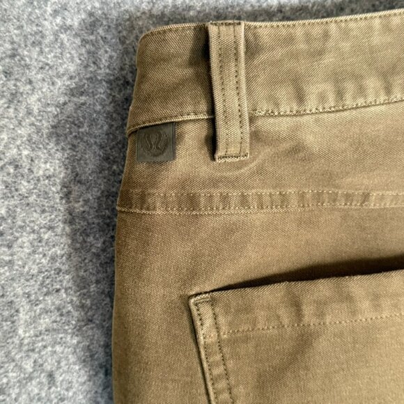 Lululemon Mens ABC Pant Slim Utilitech Burnt Camel Brown Tan Sz 33x32‎ Workwear - Picture 6 of 12